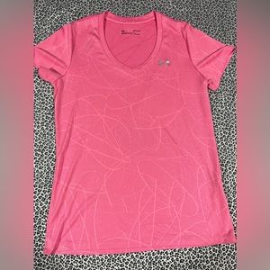 pink under armour v neck
